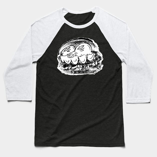 Monster Burger II Baseball T-Shirt by Justin Aerni Studios